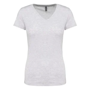 T-SHIRT DE SENHORA DECOTE EM V