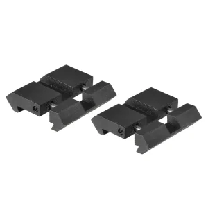 Adaptadores de encaixe UTG Dovetail para Picatinny, pacote com 2 unidades, pretos